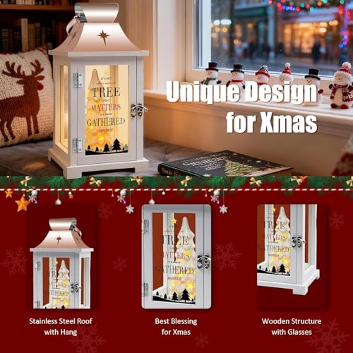 Light-Up Ceramic Christmas Tree Figurine - LED Holiday Tabletop Decor
