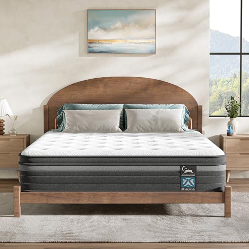 10 Inch Queen Hybrid Mattress in a Box - Medium Firm Pocket Springs