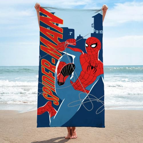 Spiderman Kids Beach & Bath Towel - 100% Cotton Soft Towel (28" x 58")
