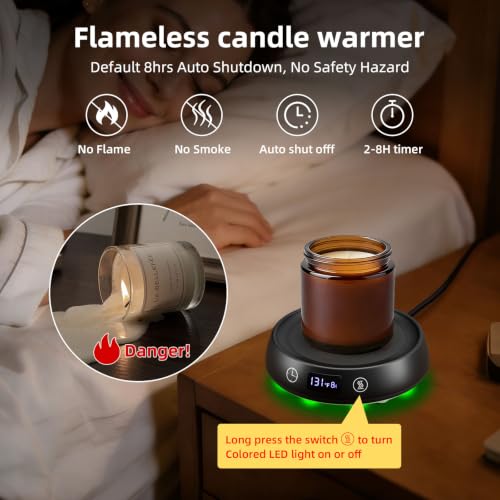 Electric Coffee Mug Warmer Set for Desk Office & Home Use