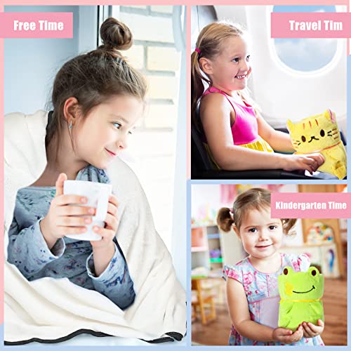 Boyiee 9 Pack Kids Animal Fleece Throw Blankets - Travel & Nap Size