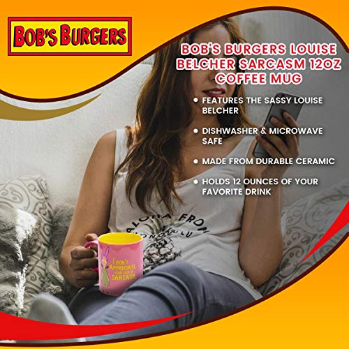 Bob's Burgers Louise Sarcasm Coffee Mug 12oz - Funny TV Show Gift