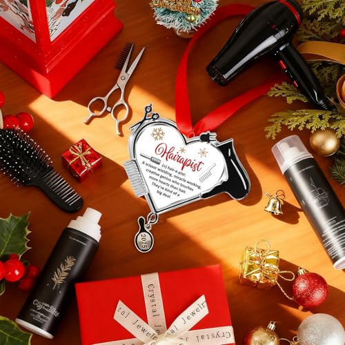 Sophena Silver Large Hairdresser Christmas Ornament 2026 – Hair Stylist Scissors & Tools Keepsake