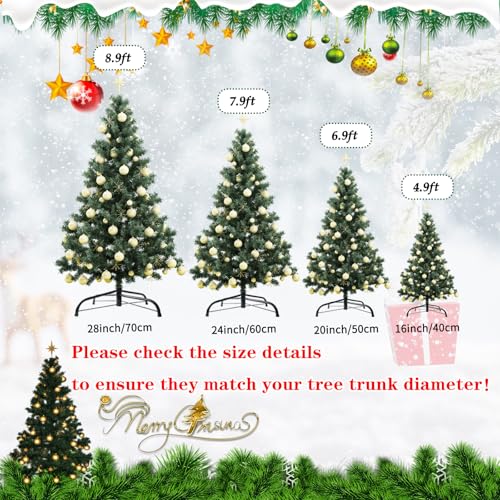 16-Inch Folding Metal Christmas Tree Stand - Green Universal Replacement Base