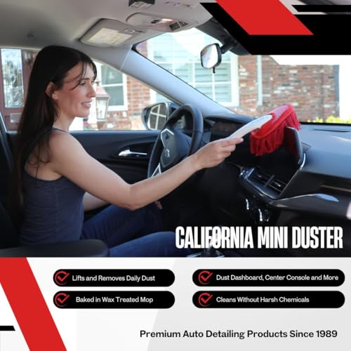 Mini Car Dashboard Duster - Wax-Treated Cotton Interior Cleaning Brush