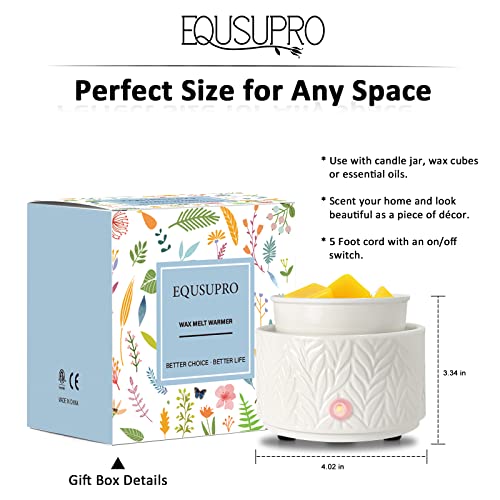 Ceramic Wax Melt Warmer - 3-in-1 Electric Fragrance Oil Burner for Home Decor