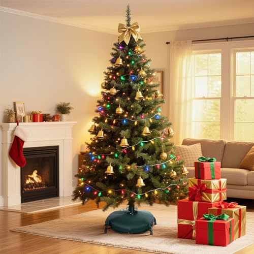 Hemndic 15.5 Inch Christmas Tree Stand for 4-6 Ft Artificial Trees - Stable Metal Base with Folding Design
