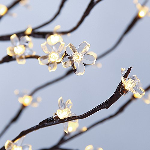 Lightshare 5ft Cherry Blossom LED Tree – Warm White, Indoor/Outdoor Decor