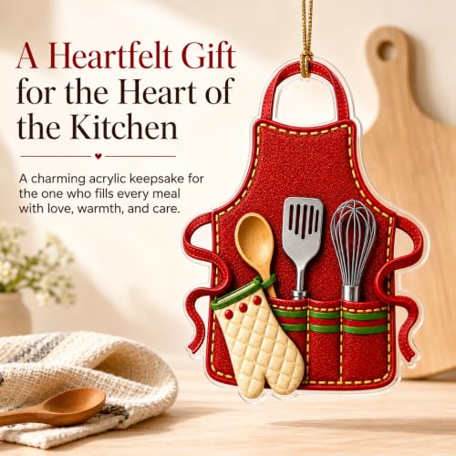 Apron Ornament - Baking & Kitchen Decor for Bakers, Christmas Gift - Variation of THIS listing