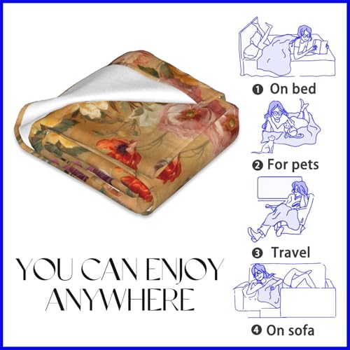 Whimsical Moonlit Owl Blanket 60x80 Inches Cozy Plush Throw for Couch & Bed - Gift for Women, Kids, Adults