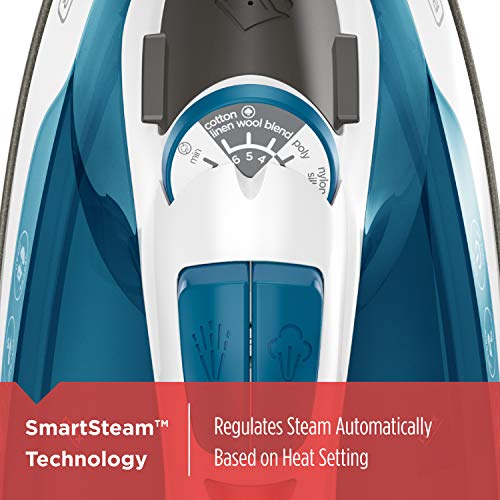 BLACK+DECKER Easy Steam Iron for Clothes with Stainless Soleplate