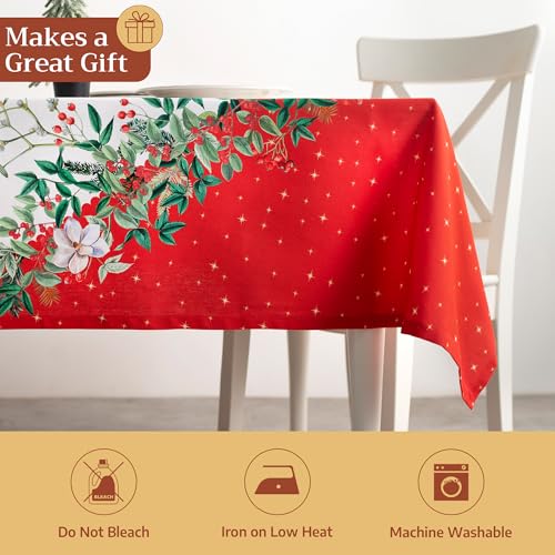 Maison d'Hermine Holiday Noel Rectangular 70x120 Inch Cotton Tablecloth