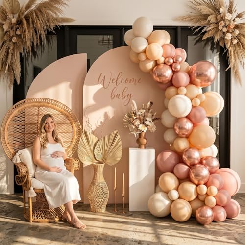 Togvu Retro Blush Pink Balloons 60 Pack 12 Inch Latex Party Balloons