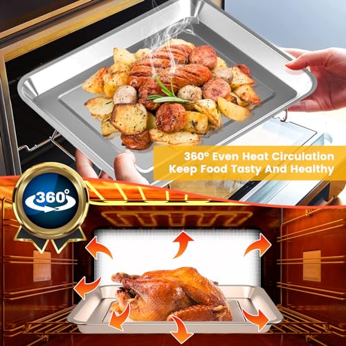 12.4" x 11" Stainless Steel Air Fryer Grill Tray Replacement