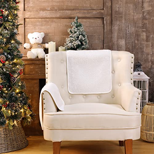 Recliner Headrest Covers - Non-Slip Sofa Protector Set (Beige)