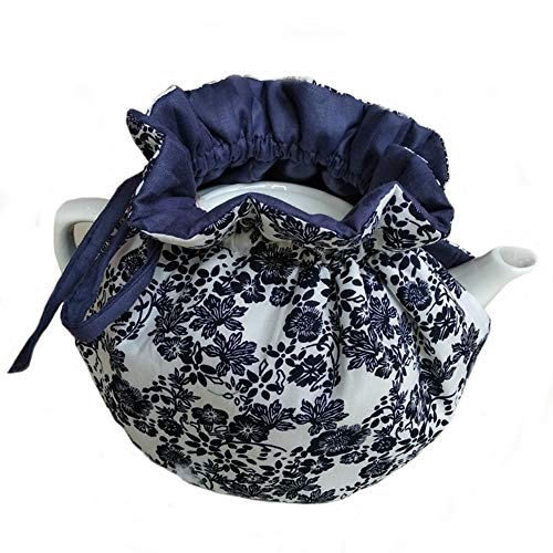 Vintage Floral Cotton Tea Cosy with Insulation Pad for 27-41oz Teapots
