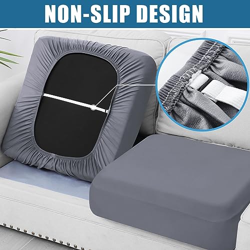 Waterproof Stretch Sofa Cushion Covers - Non-Slip, Soft & Washable, 3 Pack