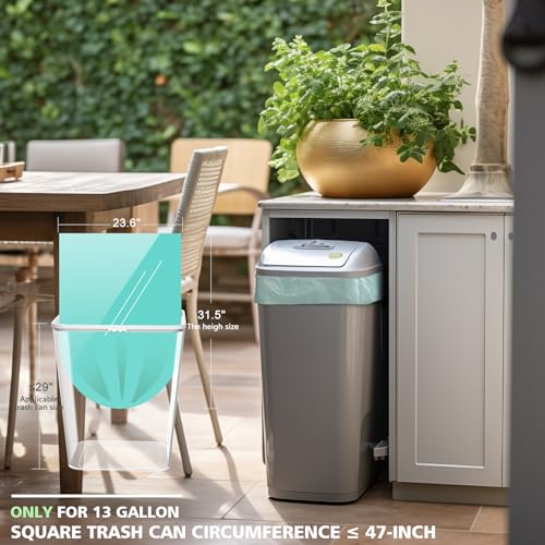 AYOTEE Eco-Friendly 13 Gallon Tall Kitchen Trash Bags, Biodegradable, 60 Count