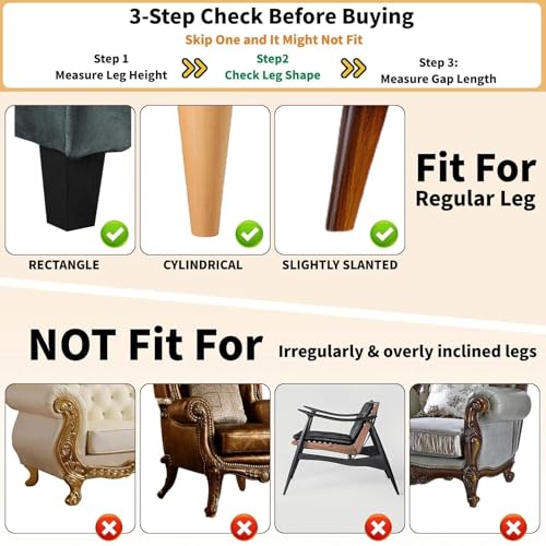 Under Couch Blocker for Pets & Toys, 3.2-Inch Tall Gap Guard (12 Pack)