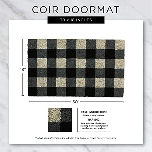 DII Natural Coir Doormat, Fun Greeting Mat, Spread Kindness, 18x30