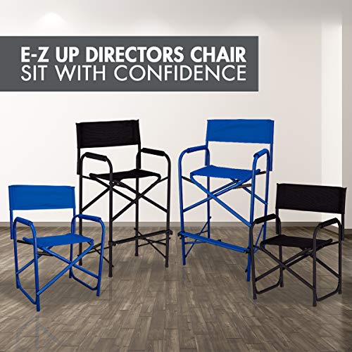 Tall Directors Chair with Padded Armrests and Carry Bag, 31-Inch Seat