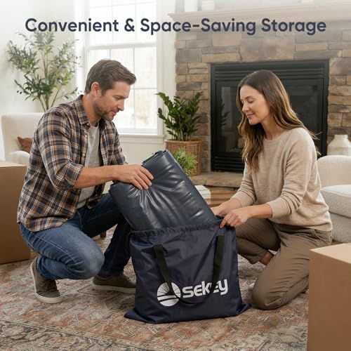 Full Air Mattress with Built-In Pump - 16 Raised Inflatable Guest Bed