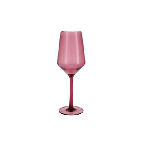 Fortessa Sole Outdoor Shatter Resistant BPA Free Premium Copolyester Plastic Drinkware 6 Pack, Rose Red, Sauvignon Blanc Glass