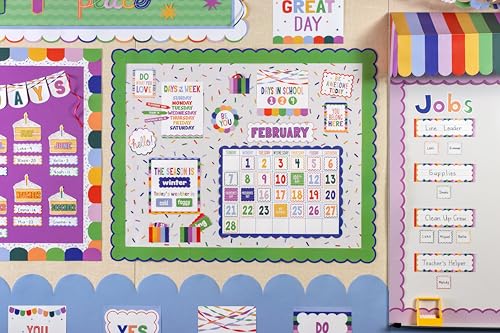 Sprinkles Bulletin Board Paper Roll - Durable Classroom Display Cover