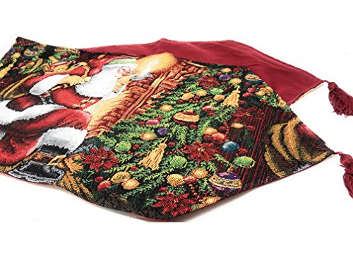 Tache Festive Winter Christmas Table Runner 13 x 72 - Mr. Santa Decor