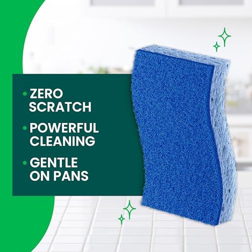 Scotch-Brite Zero Scratch Scrub Sponge, 6 Pack