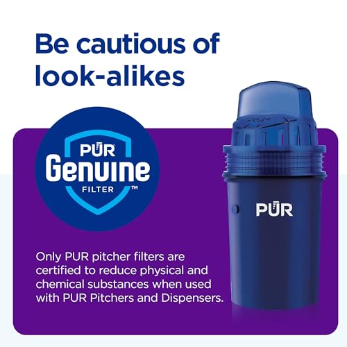Water Pitcher & Dispenser Replacement Filter Cartridges - 4-Pack