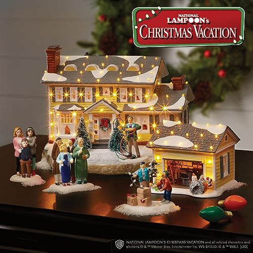Hand-Painted Ceramic Christmas Village Figurine - Holiday Tabletop Decor