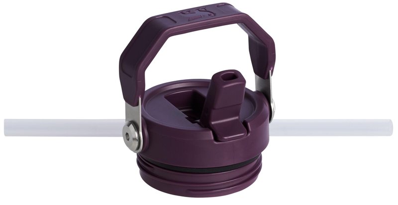 Stanley IceFlow Flip Straw 2.0 Water Bottle 24 OZ | Built-In Straw with Larger Opening | Lightweight & Leak-Resistant | Insulated Stainless Steel | BPA-Free | Plum