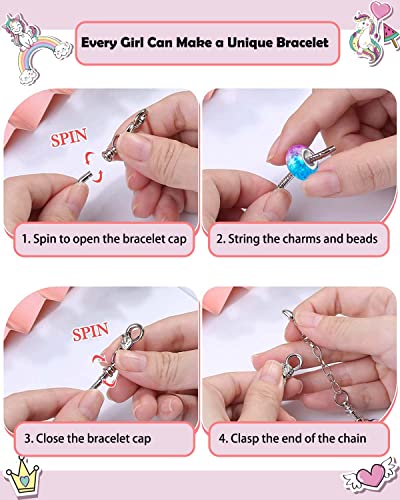 DIY Charm Bracelet Advent Calendar 2025 - 24 Day Jewelry Making Kit for Girls