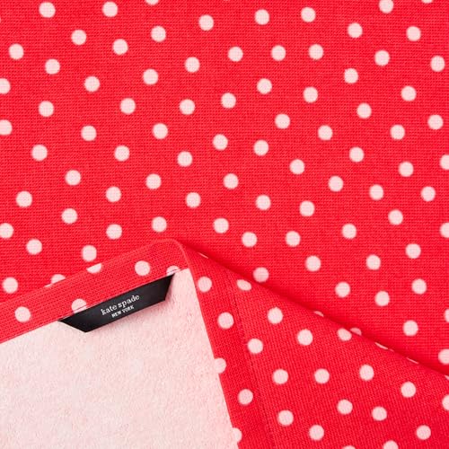 4-Piece Cotton Kitchen Towel Set - Pepper and Polka Dot Print, 17" x 28"