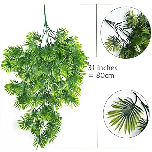 PASYOU Artificial Hanging Vines Plants - Tropical Greenery Vine, 4 Pack