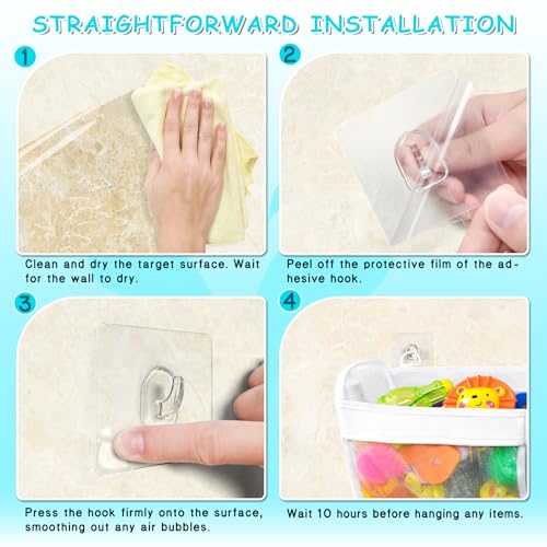 3-Compartment Hanging Bath Toy Organizer with Quick-Dry Mesh and Zippers