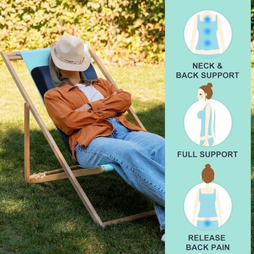 2-in-1 Neck and Lumbar Support Pillow for Recliners and Gliders
