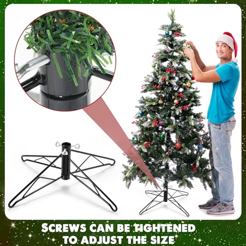 18-Inch Folding Metal Christmas Tree Stand Base for Artificial Trees