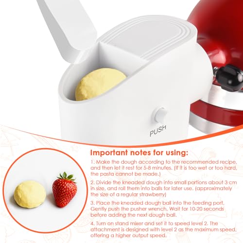 7-in-1 Pasta Press Attachment for Stand Mixers with 7 Interchangeable Plates