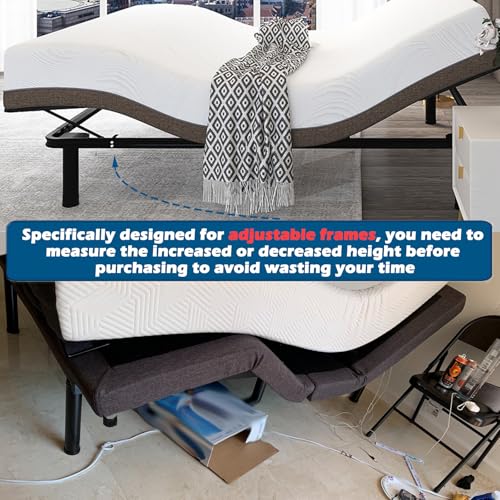 4-Inch Heavy Duty Bed Frame Replacement Legs - Set of 4 with Multi-Thread