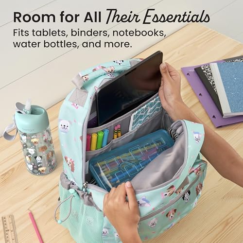 Bentgo Kids Print Water-Resistant School Backpack - Puppy Love