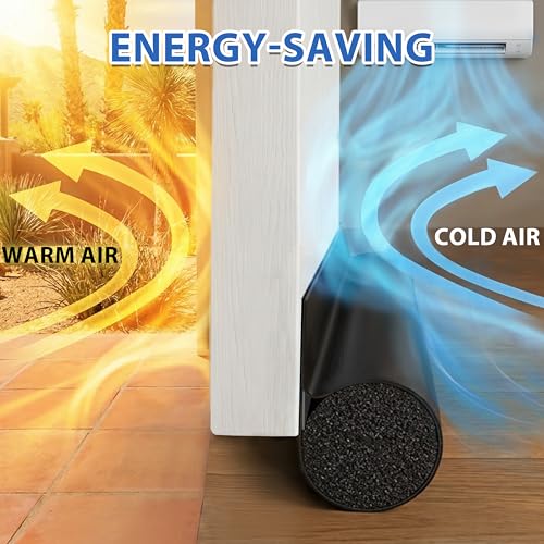 Under Door Draft Stopper 36 Inch - Adjustable Waterproof Door Seal Strip