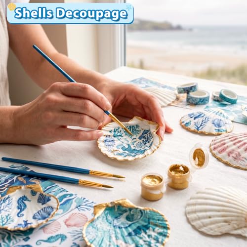 Natural White Scallop Shells for DIY Crafts & Painting - 2-3 Inch, 20 Pack