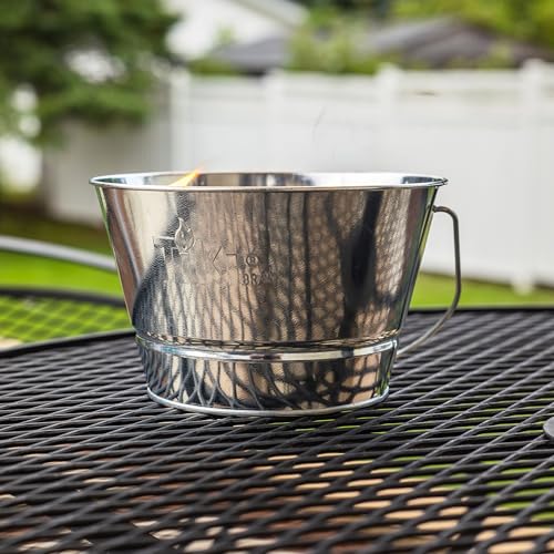 Triple-Wick Outdoor Citronella Candle Bucket - 28 oz Galvanized Metal