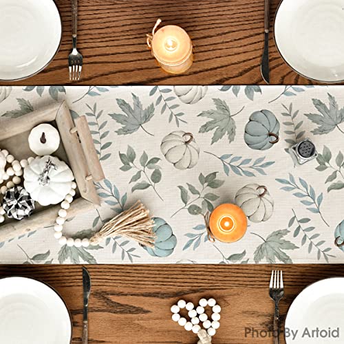 Artoid Mode 13 x 72 Inch Blue Fall Table Runner - 210 GSM Polyester Home Decor