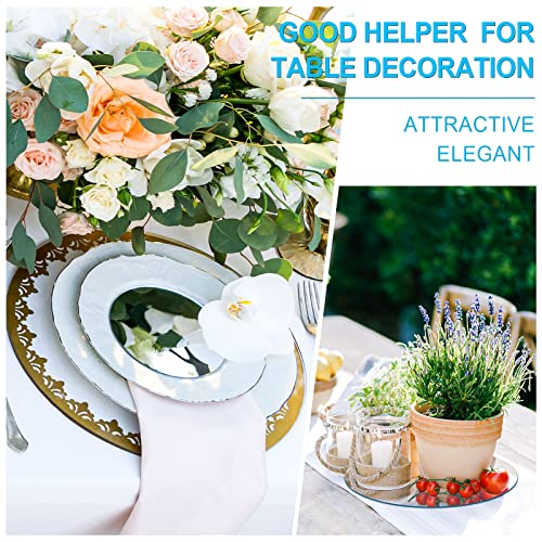 24-Piece 8-Inch Acrylic Round Mirror Set for Wall Decor and Table Centerpieces