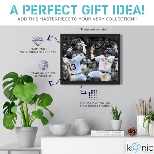 Autographed Manny Machado & Fernando Tatis Jr Photo Wall Art - Official Sports Memorabilia