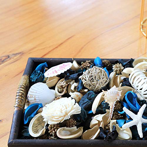 Ocean Scented Seashell Potpourri with Fragrance Oil - Coastal Vase Filler