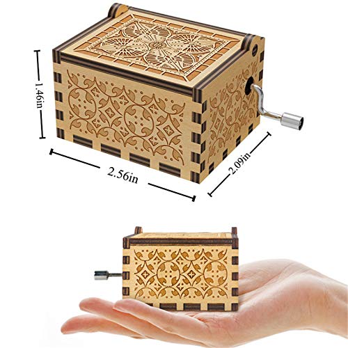 Hand-Carved Wooden Sunflower Music Box - You Are My Sunshine Gift